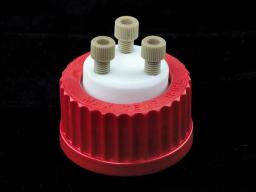 Corning® GL45 3-Hole Delivery, Red High Temperature (180°C) PBT - Corning Life Sciences - Life Sciences