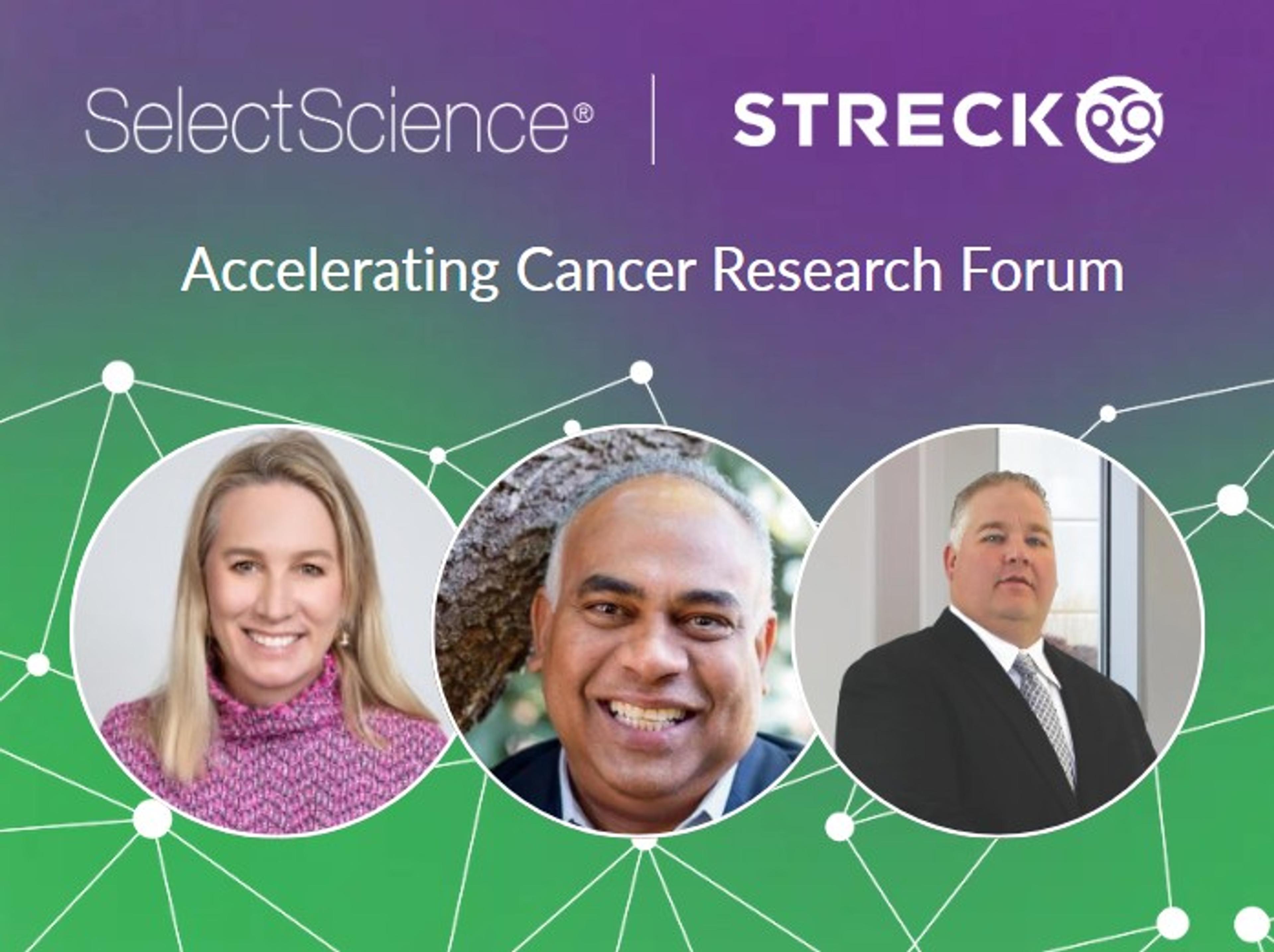 Accelerating Cancer Research Forum speakers