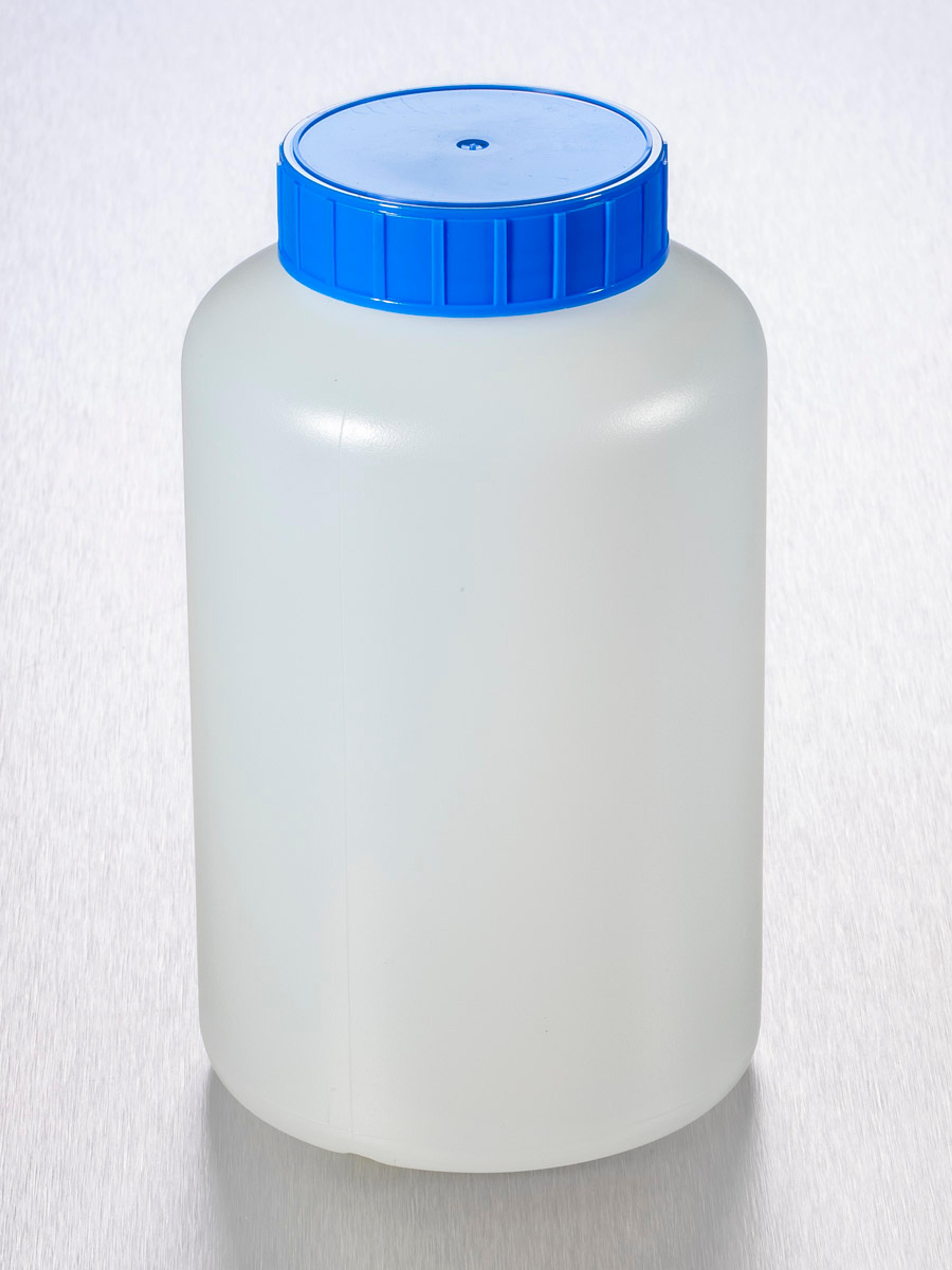 Corning® Gosselin™ Round HDPE Bottle, 1 L, 58 mm Blue Cap with Seal, Assembled, 68/Case - Corning Life Sciences