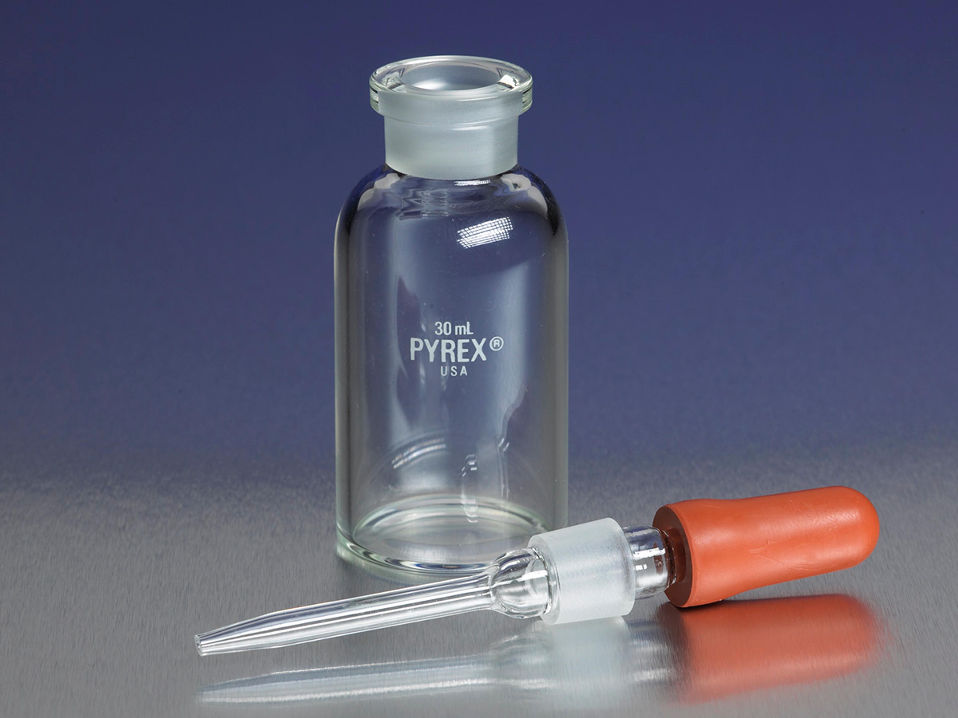 PYREX® 125 mL Dropping Bottle with Bulb and Pipet - Corning Life Sciences - General Lab