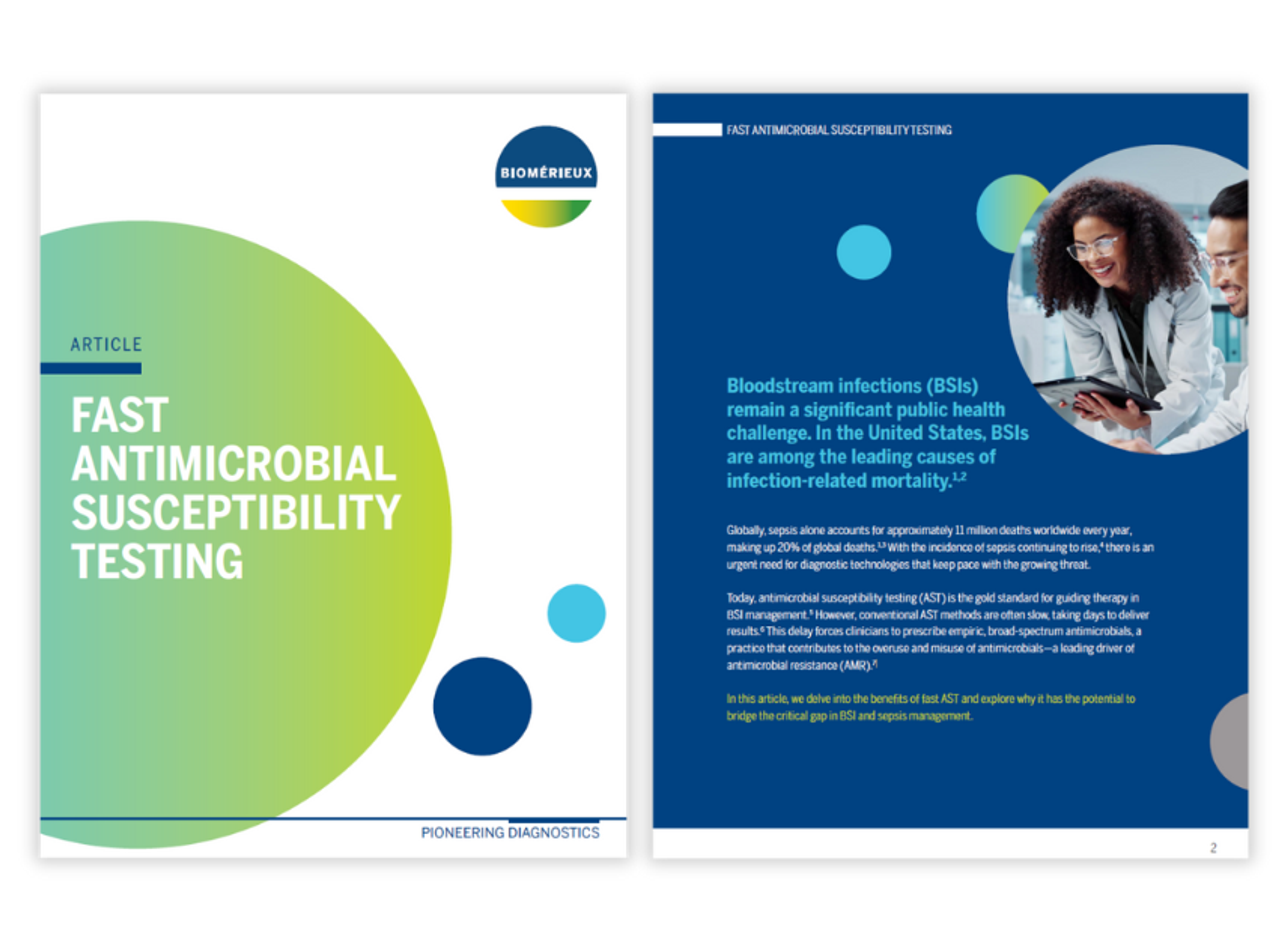 Screenshot of fast antimicrobial susceptibility testing article