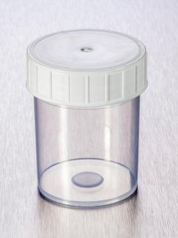 Corning® Gosselin™ Straight Container, 125 mL, PP, White Screw Cap, Assembled, Sterile, 380/Case - Corning Life Sciences