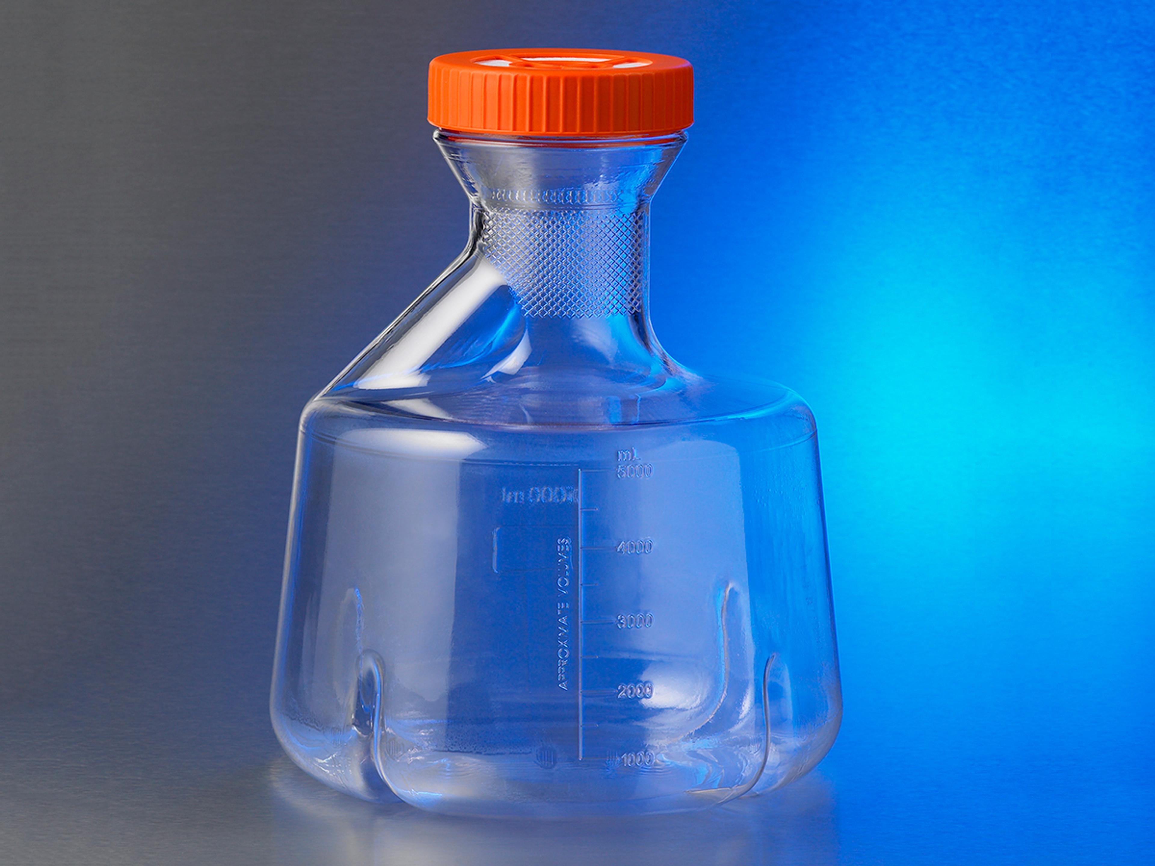 Corning® 5L Baffled Polycarbonate Erlenmeyer (Fernbach Design) Flask with Vent Cap - Corning Life Sciences