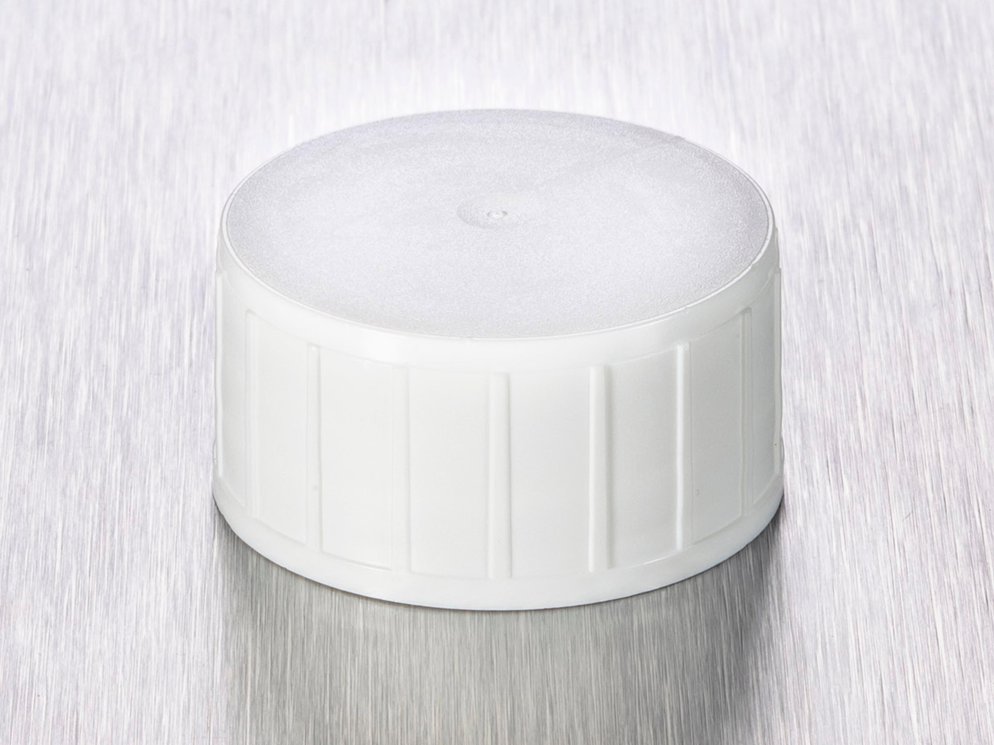 Corning® Gosselin™ Screw Cap for 40 mL Straight Container, White PE, 450/Bag, 3150/Case - Corning Life Sciences