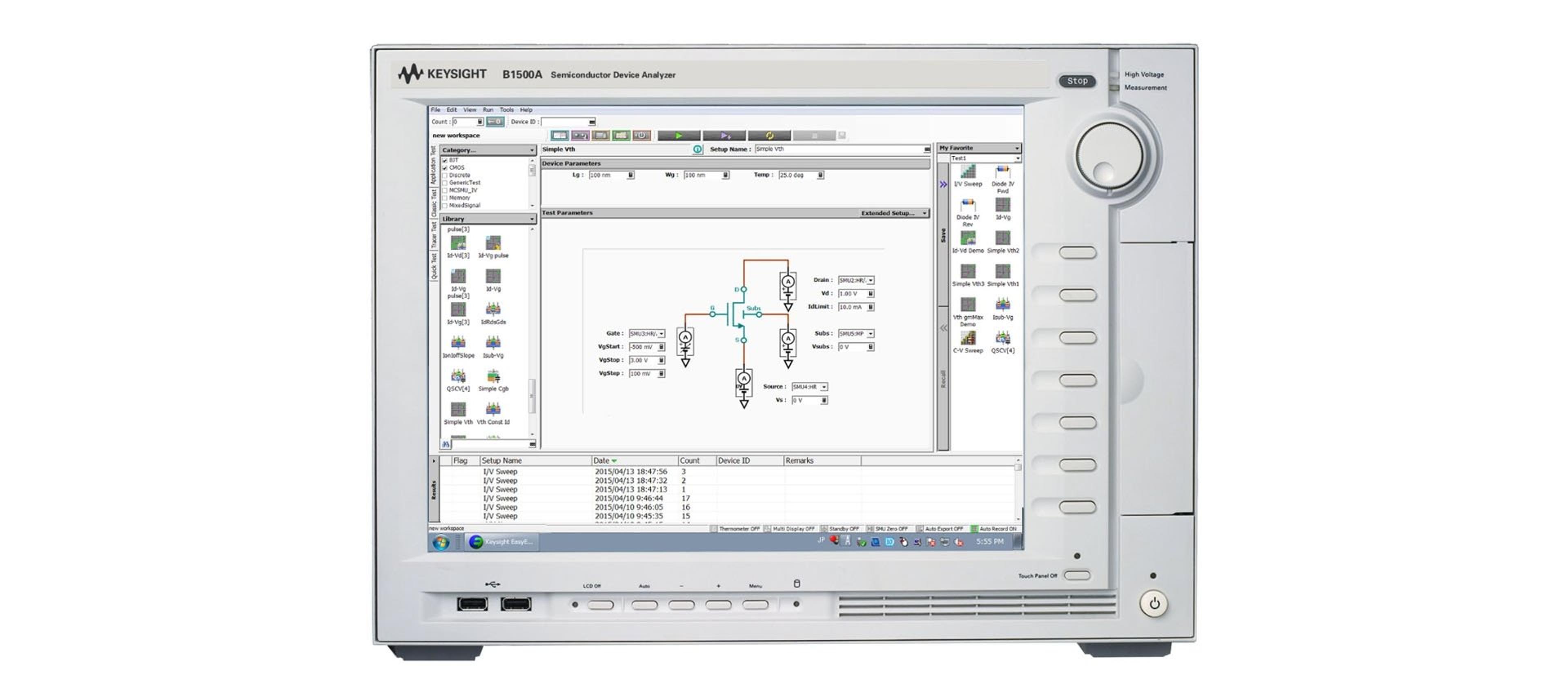 B1500A Semiconductor Device Parameter Analyzer - Keysight Technologies - Lab Informatics