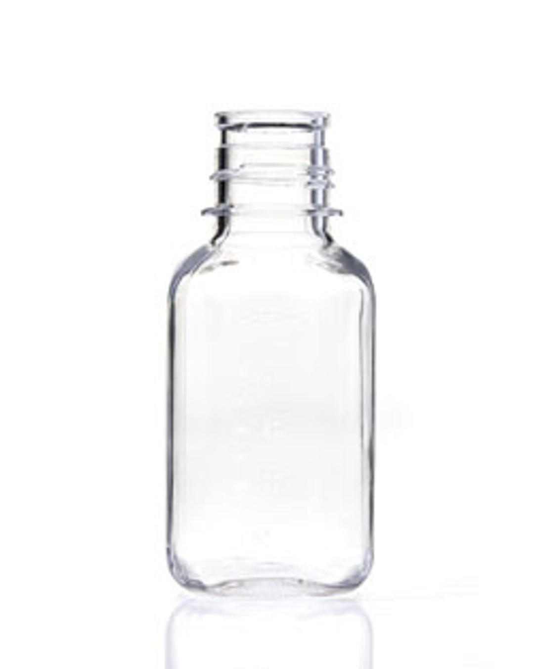 EZBio® 250 mL Polycarbonate (PC) Media Bottles, Non-Sterile, Autoclavable Square Storage Bottles with 38-430 mm Neck, Without Caps, 24/PK - Foxx Life Sciences - Life Sciences