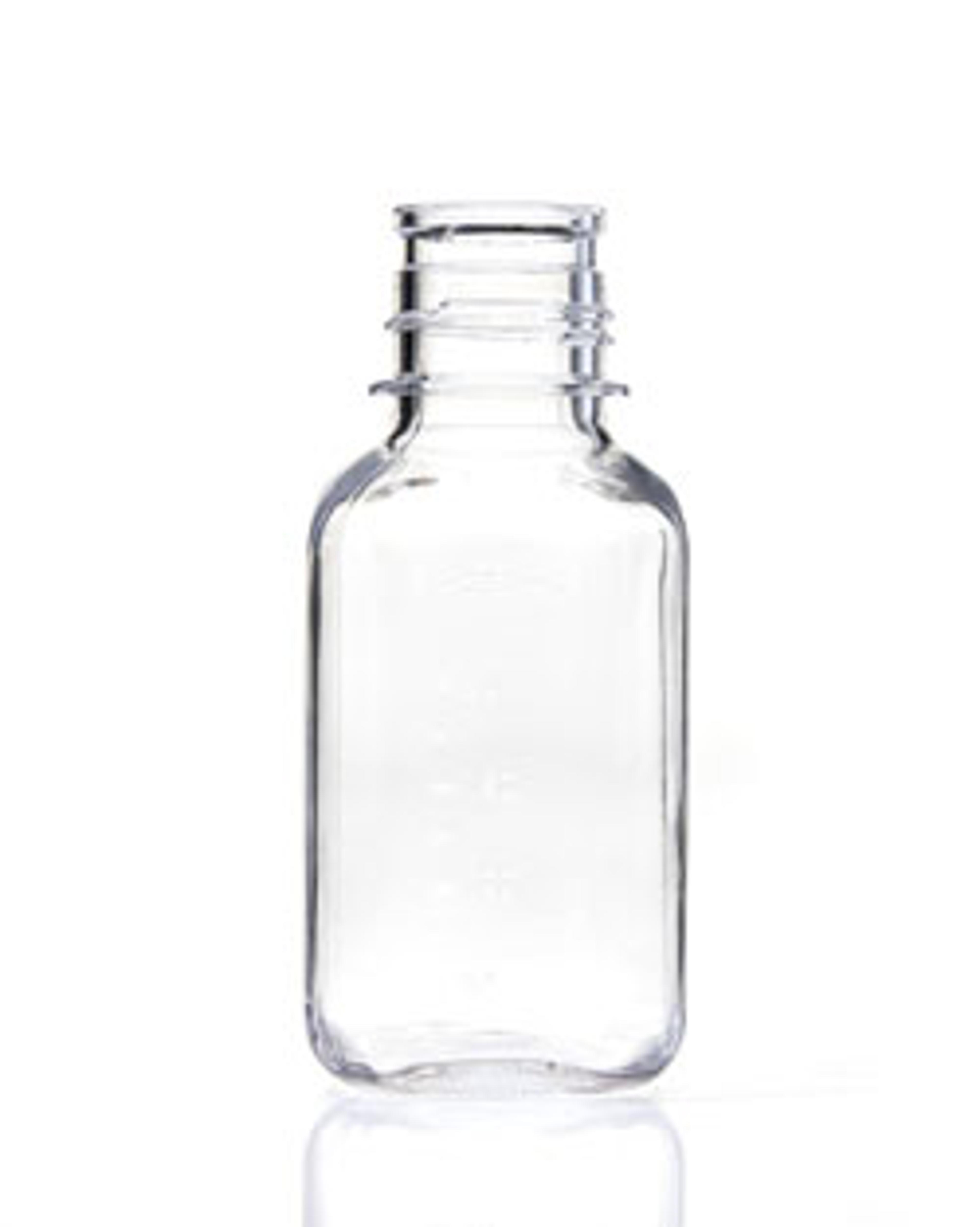 EZBio® 250 mL Polycarbonate (PC) Media Bottles, Non-Sterile, Autoclavable Square Storage Bottles with 38-430 mm Neck, Without Caps, 24/PK - Foxx Life Sciences - Life Sciences