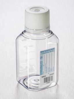 Corning® Gosselin™ Water Sampling Octagonal PET Bottle, 250 mL, Graduated, No Sodium Thiosulfate, 31 mm Tamper-evident Cap, Sterile, 12/Pack, 144/Case - Corning Life Sciences