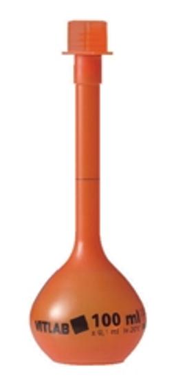 VITLAB Class A Volumetric Flasks with Screw Cap, Light-Shielding PMP - BRANDTECH® Scientific, Inc. - General Lab