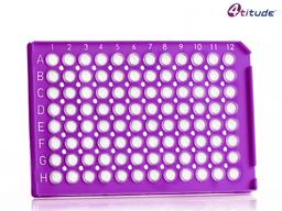 4titude® FrameStar® 96 Well PCR Plate with Upstand (Purple, Clear Wells) - Brooks Life Sciences - Life Sciences