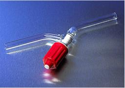 PYREX® 0-3 mm Plain Bore Rotaflo® Two-Way In-Line Stopcock - Corning Life Sciences - General Lab