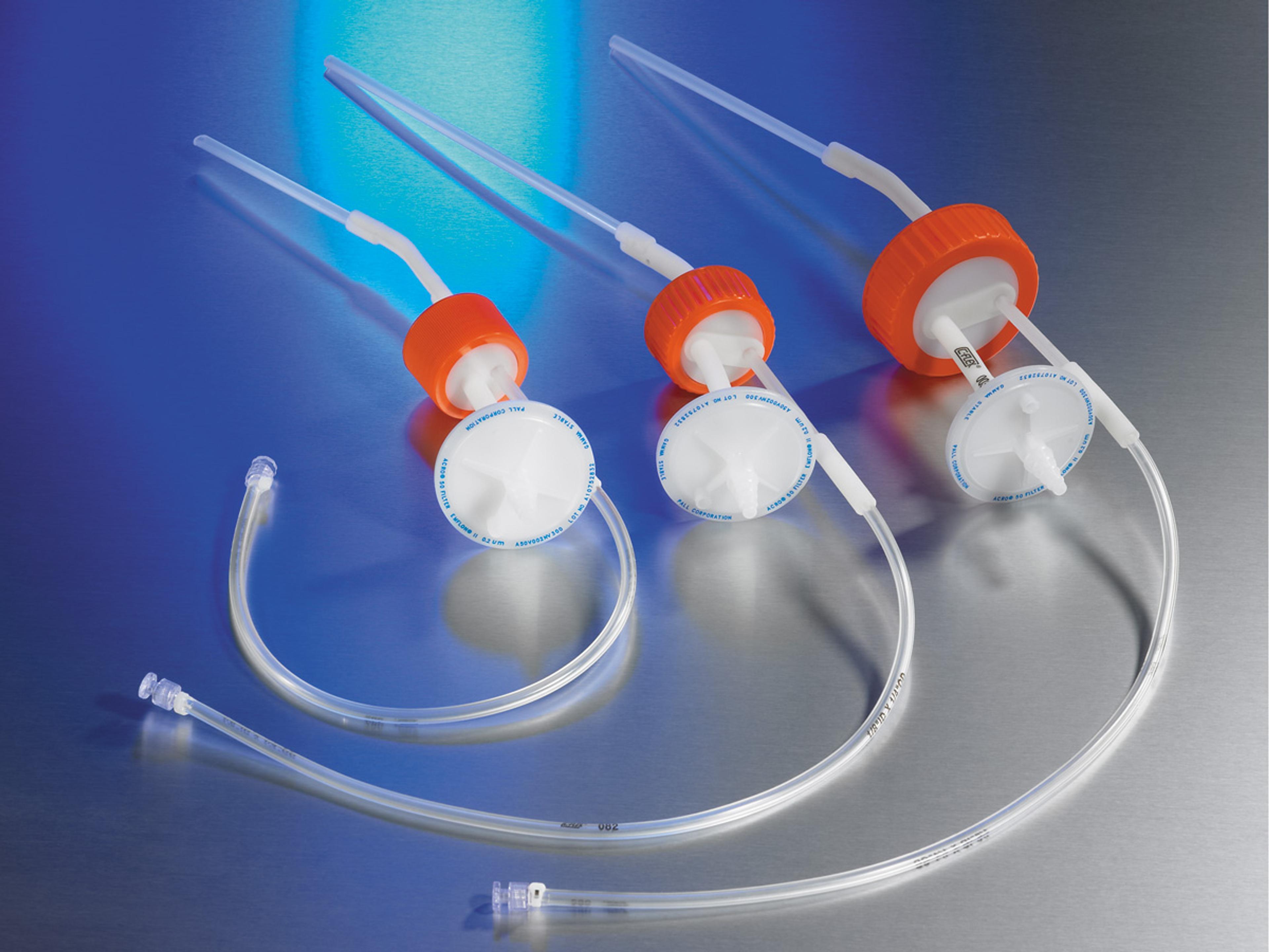 Disposable 43 mm Aseptic Transfer Cap for 1L Plastic Erlenmeyer Flask, 1/4 Dip Tube, 0.2 µm Vent, MPC Male Disconnect, Sterile - Corning Life Sciences - Life Sciences