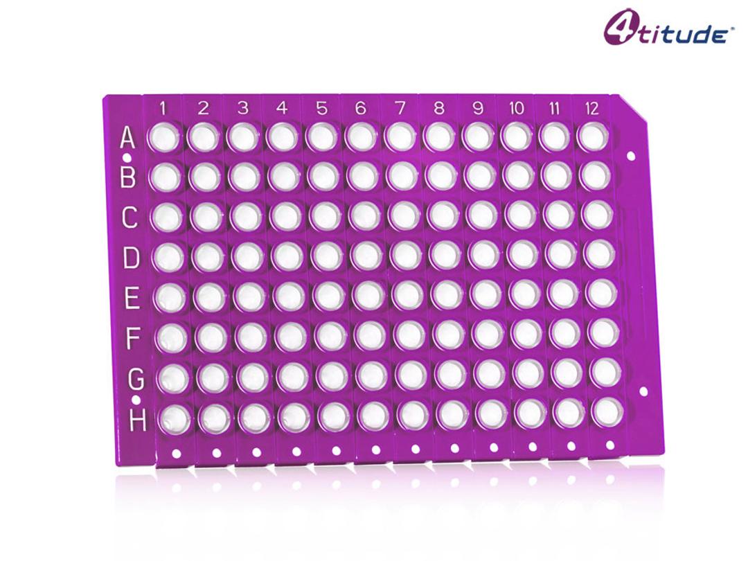 4titude® FrameStar® 96 Well Low Profile Break-A-Way PCR Plate (Purple, Clear Wells) - Brooks Life Sciences - Life Sciences