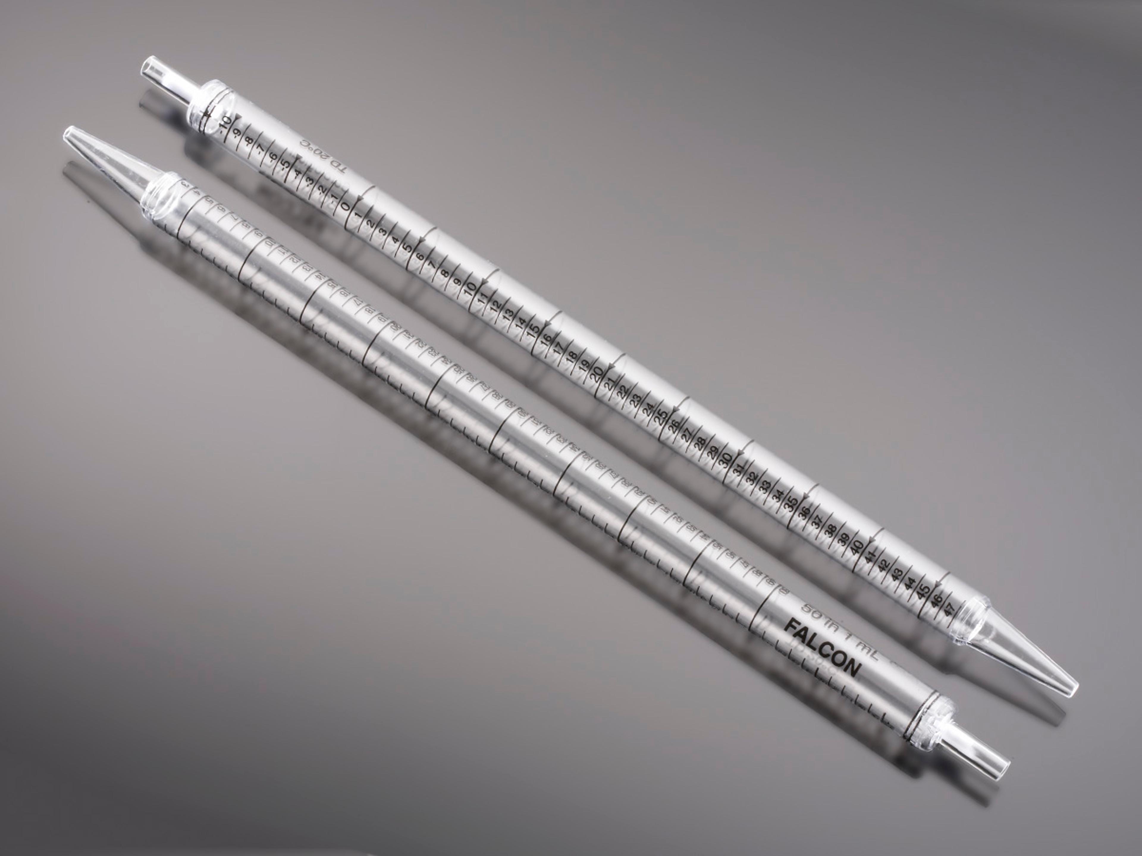 Falcon® 50 mL Serological Pipet, Polystyrene, 1.0 Increments, Individually Wrapped, Sterile, 25/Pack, 100/Case - Corning Life Sciences - General Lab