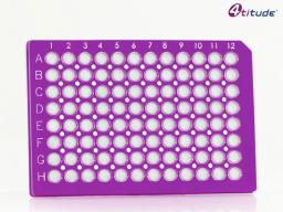 4titude® FrameStar® 96 Well Semi-Skirted PCR Plate (Purple, Clear Wells) - Brooks Life Sciences - Life Sciences