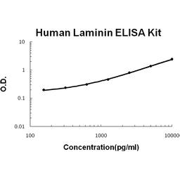 Human Laminin PicoKine ELISA Kit standard curve