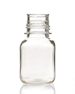 EZBio® 125 mL Polycarbonate (PC) Media Bottles, Non-Sterile, Autoclavable Square Storage Bottles with 38-430 mm Neck, Without Caps, 24/PK - Foxx Life Sciences - Life Sciences