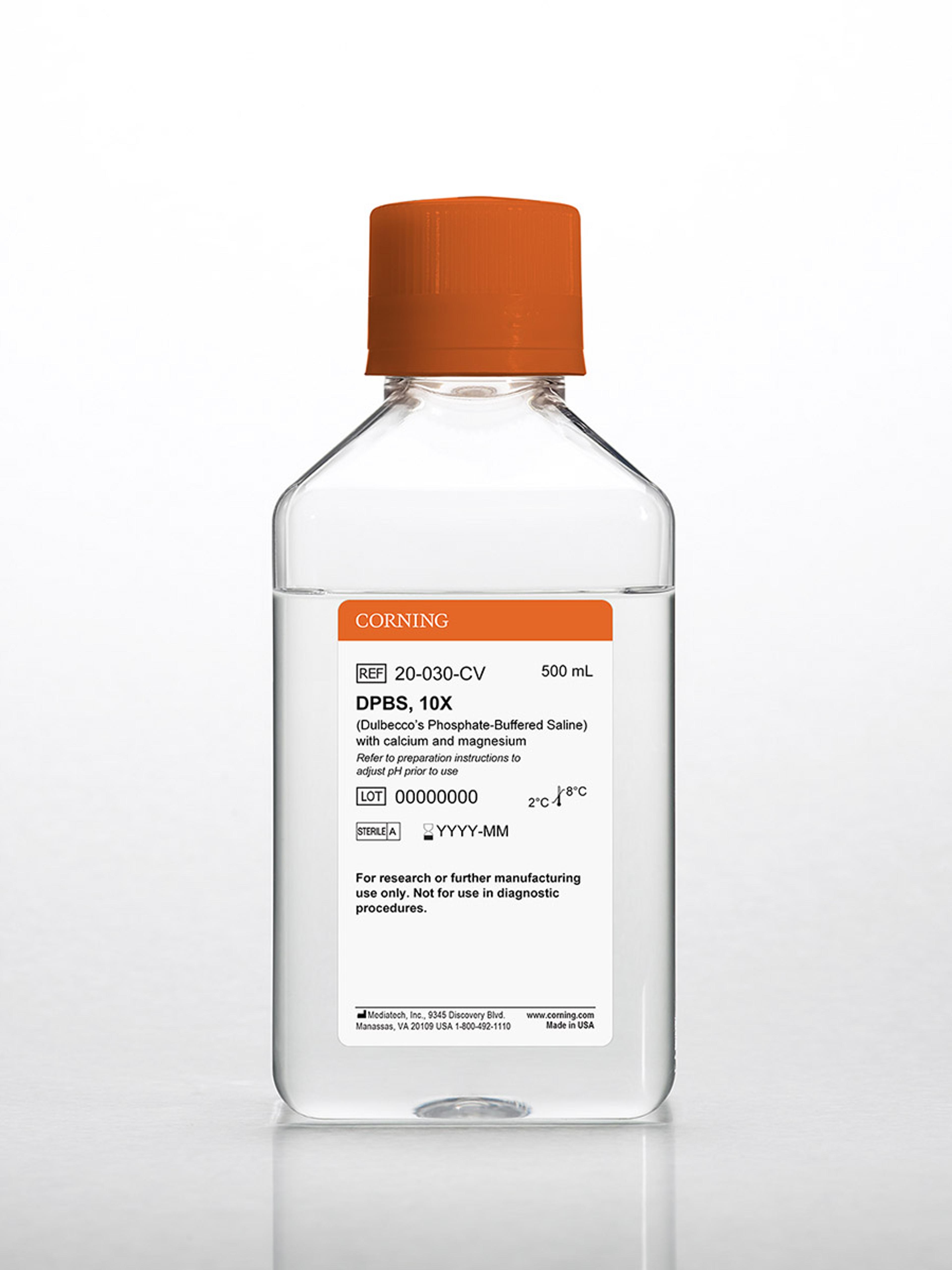 Corning® Dulbecco’s Phosphate-Buffered Saline, 10X with calcium and magnesium - Corning Life Sciences