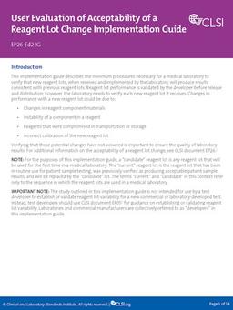 EP26IG - Clinical and Laboratory Standards Institute - Clinical Diagnostics