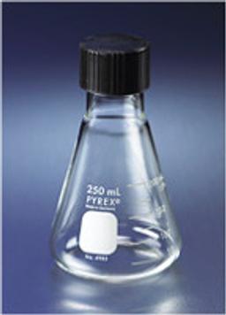 PYREX® 500 mL Narrow Mouth Erlenmeyer Flask with Phenolic Screw Cap - Corning Life Sciences - General Lab