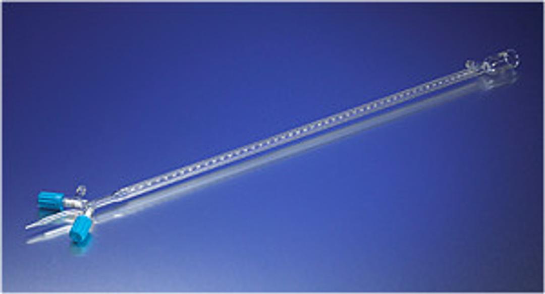 PYREX® 50 mL Buret with White Enamel Markings, with Dual Rotaflo® Stopcocks - Corning Life Sciences - General Lab