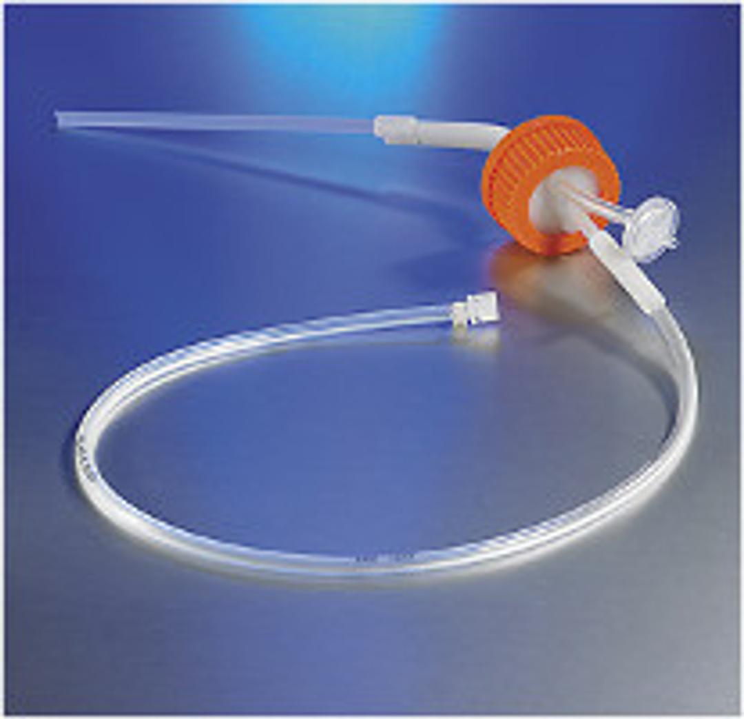 Disposable GL45 Aseptic Transfer Cap for 500 mL Disposable Spinner Flask, 1/4 Dip Tube, 0.2 µm Vent, Medical Grade Polycarbonate, Sterile - Corning Life Sciences - Life Sciences