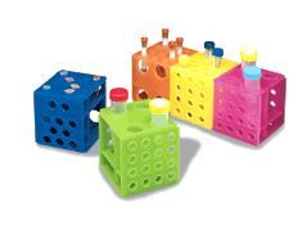 Cube Rack -Interlocking on all sides! - Heathrow Scientific - General Lab