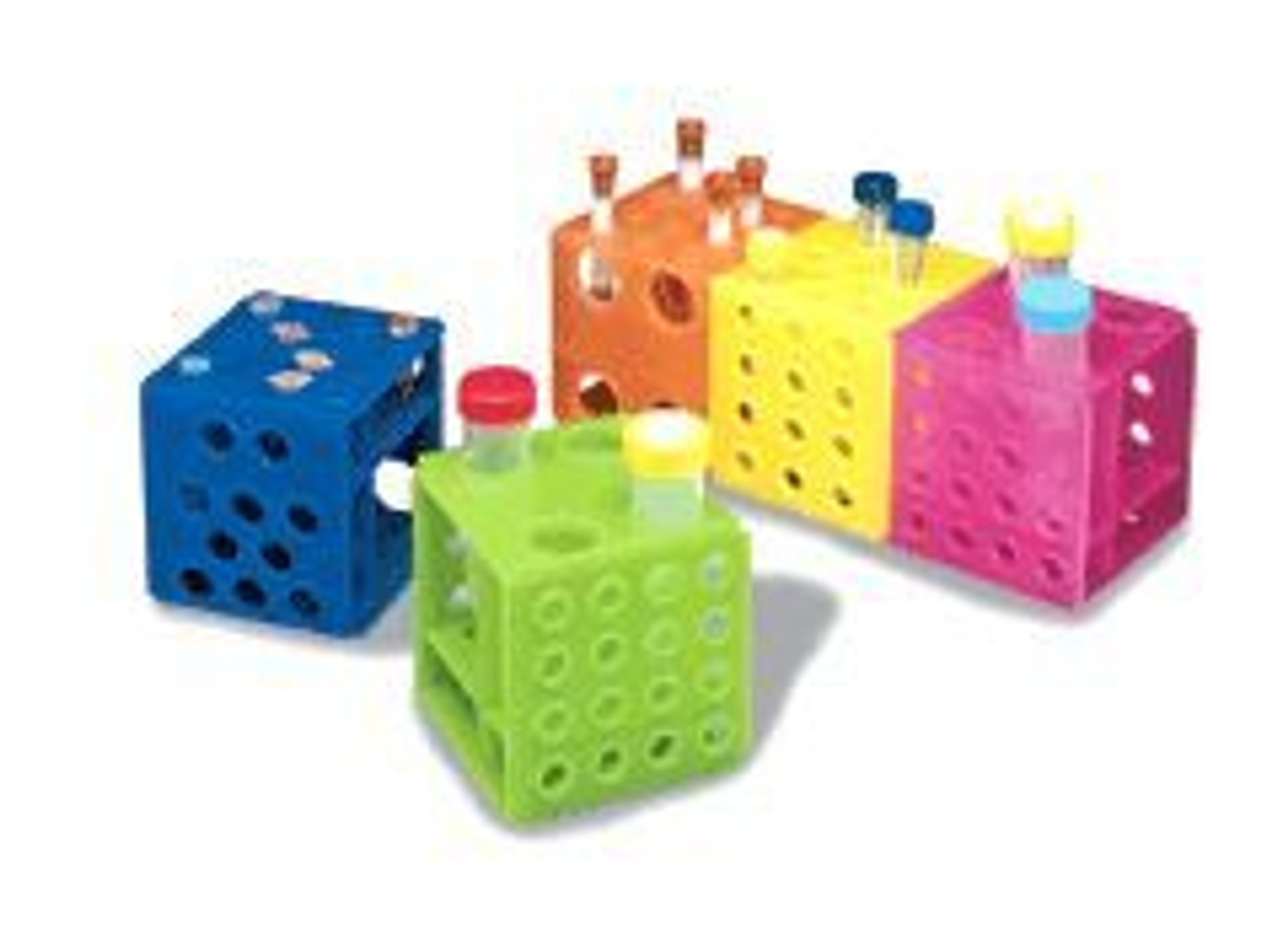 Cube Rack -Interlocking on all sides! - Heathrow Scientific - General Lab