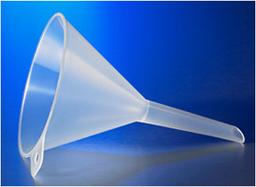 Corning® Plain 75 mm Diameter Reusable Plastic Funnel, Polypropylene with Short Stem - Corning Life Sciences