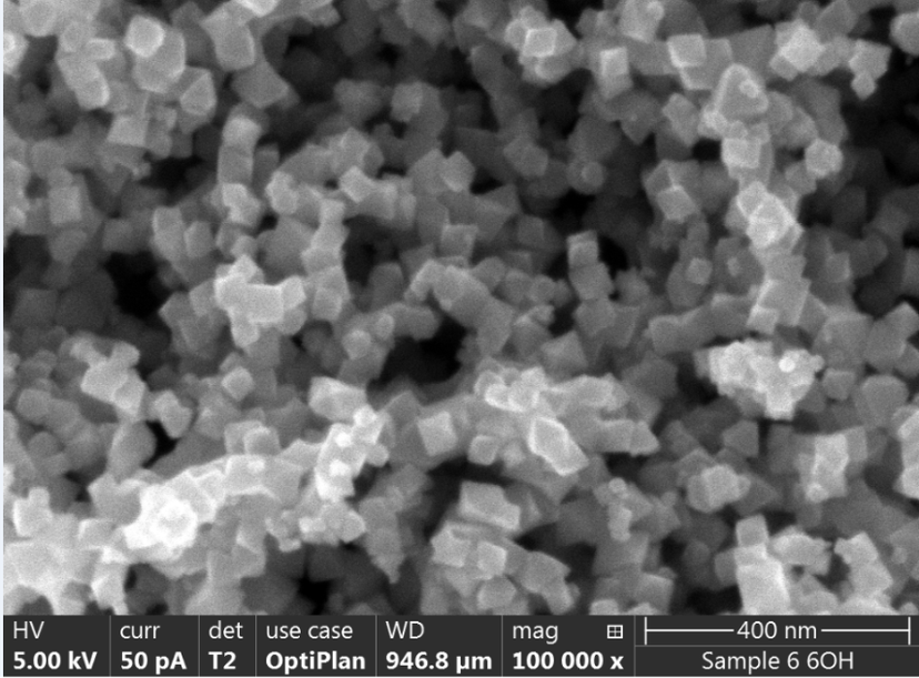 Electron microscope image of the MagPrep® Ultra pure particles