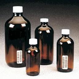 I-Chem™ Boston Round Narrow-Mouth Amber Glass Bottles with Closure - Thermo Fisher Scientific - General Lab