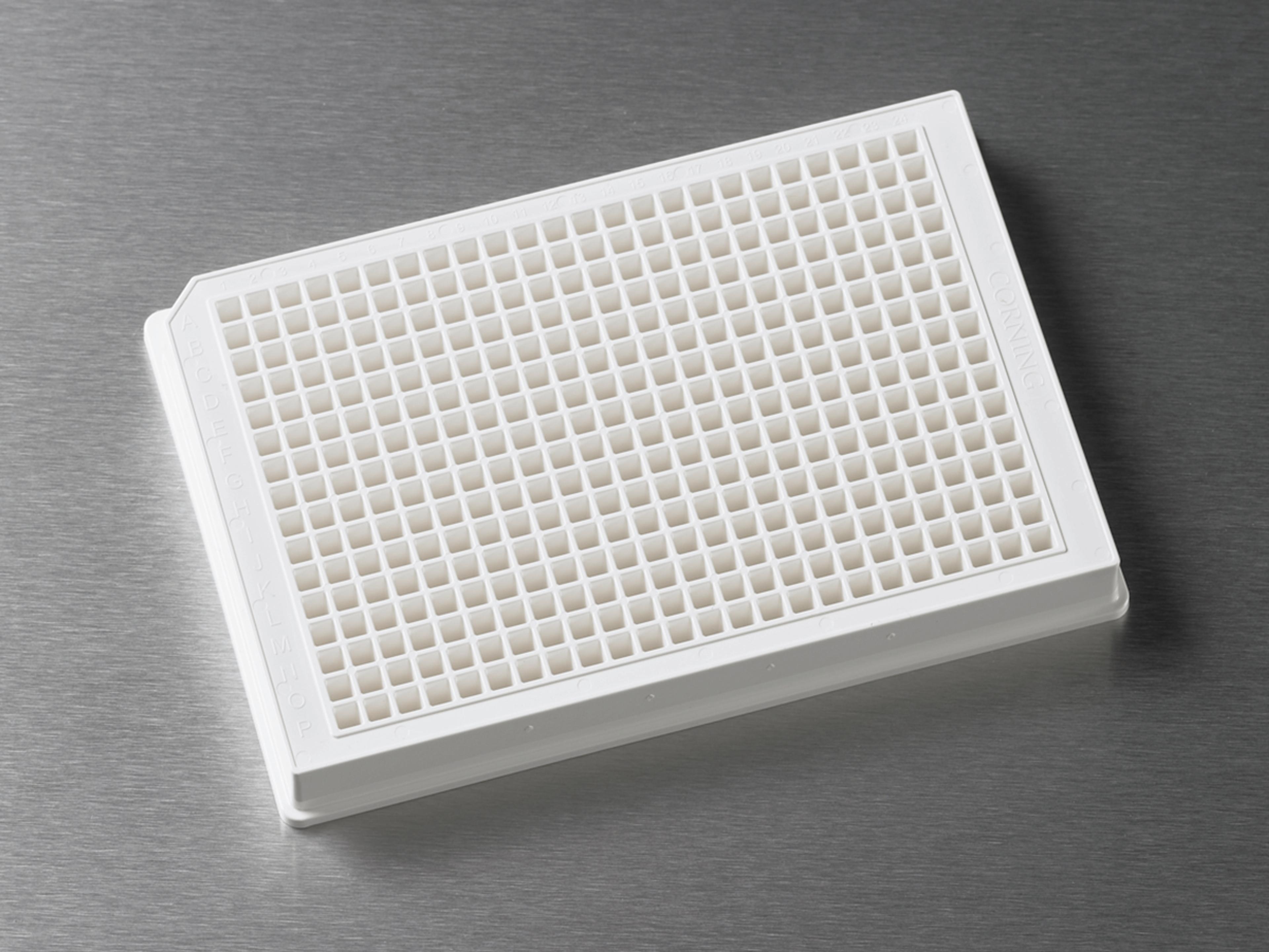 Corning® 384-well Low Flange White Flat Bottom Polystyrene NBS Microplate, 10 per Bag, without Lid, Nonsterile - Corning Life Sciences - Life Sciences