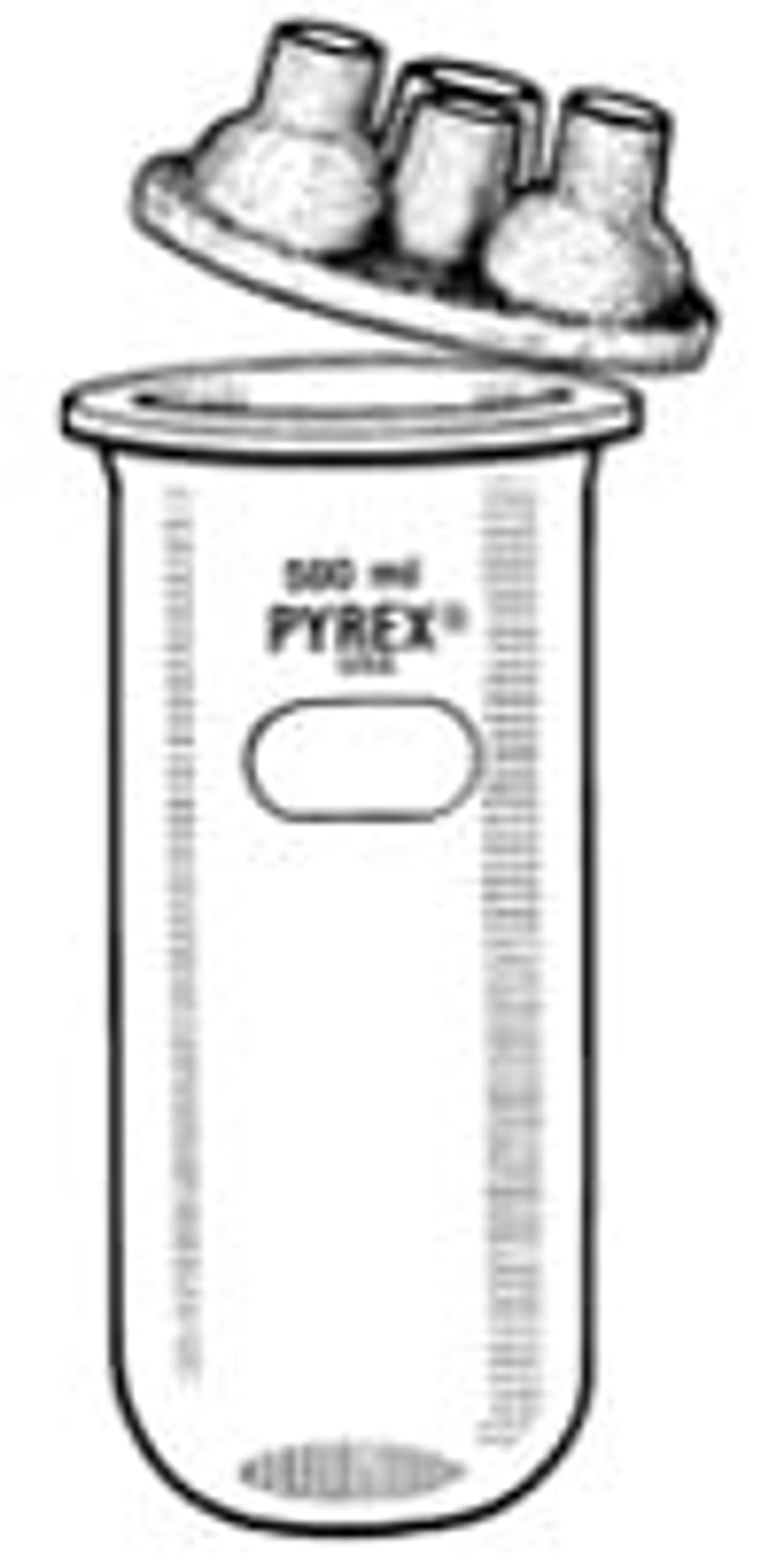 PYREX® 1L Resin Reaction Kettles with Covers, Four-Neck Standard Taper Joints - Corning Life Sciences - General Lab