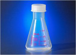 Corning® 500 mL Reusable Plastic Narrow Mouth Erlenmeyer Flask, Polymethylpentene with GL-52 PP Screw Cap - Corning Life Sciences - General Lab