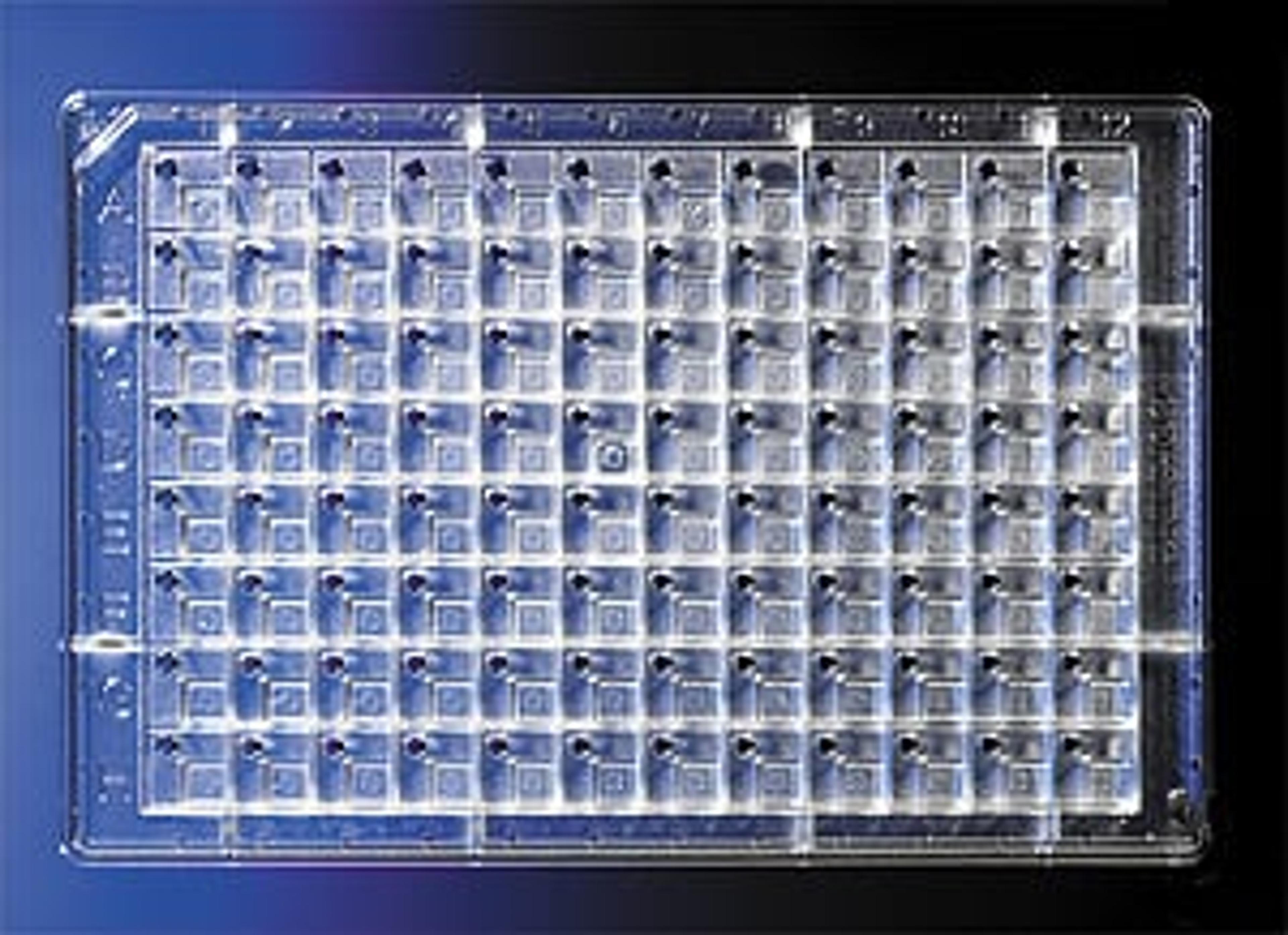 96-well COC Protein Crystallization Microplate with 1:1, 4 µL Conical Flat Bottom Wells, Treated for Hydrophilicity, Nonsterile - Corning Life Sciences - Life Sciences