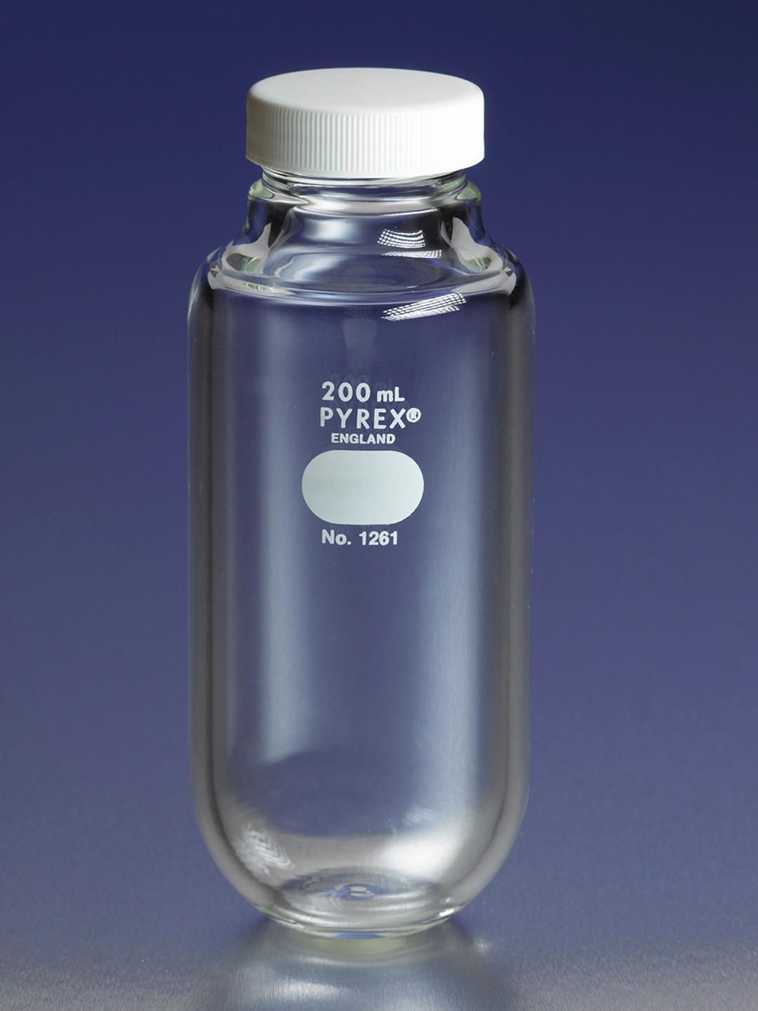 White Polypropylene GPI 38-400 Screw Cap with PTFE Liner - Corning Life Sciences