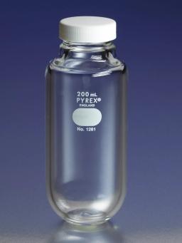 White Polypropylene GPI 38-400 Screw Cap with PTFE Liner - Corning Life Sciences