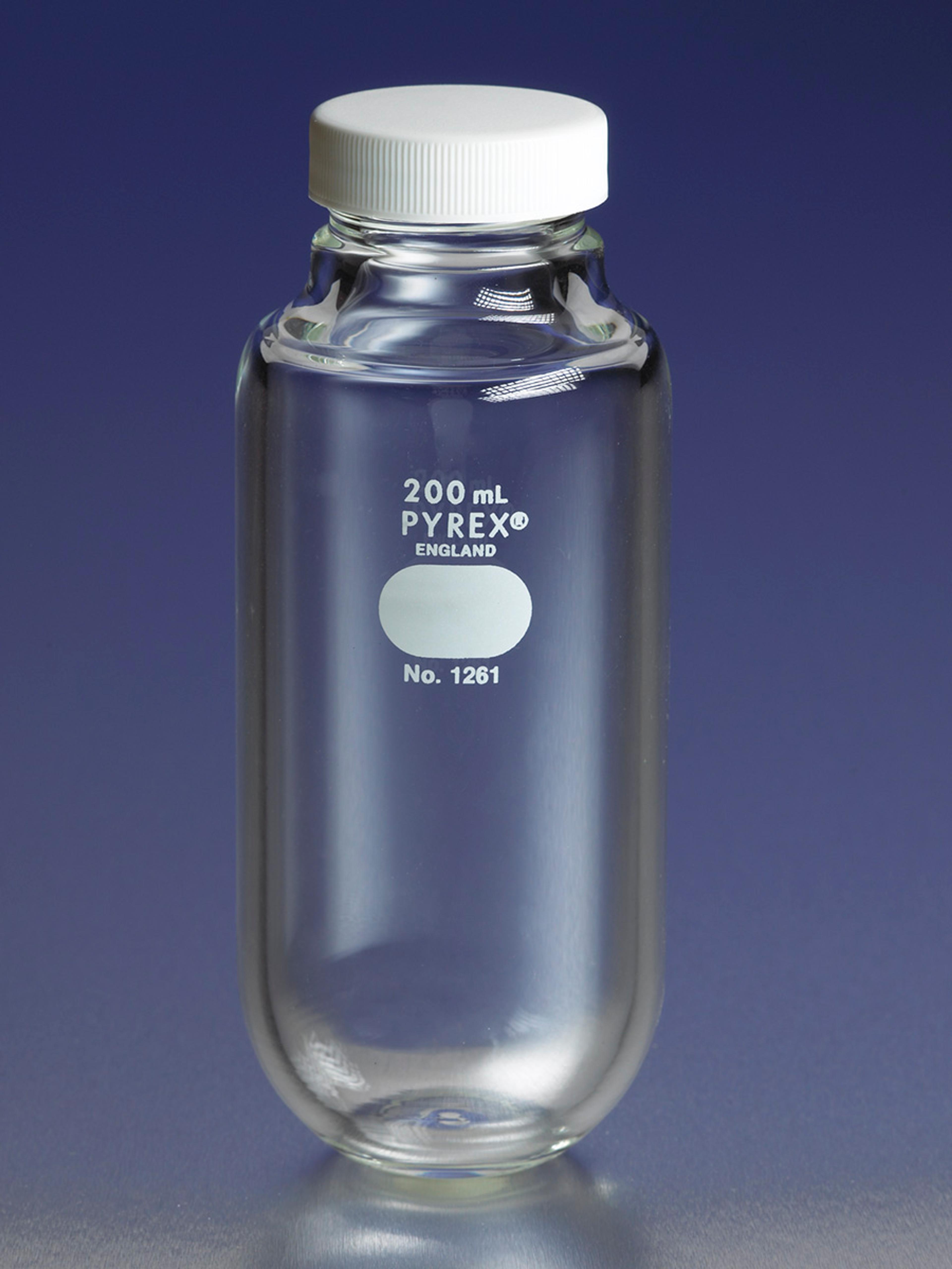 White Polypropylene GPI 38-400 Screw Cap with PTFE Liner - Corning Life Sciences