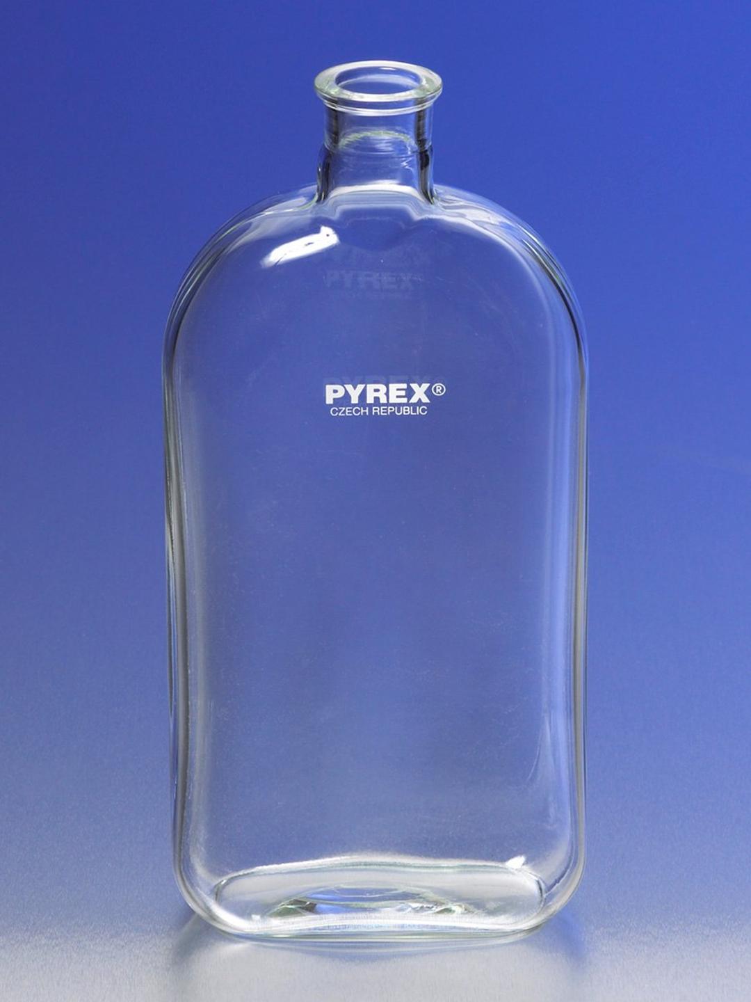 PYREX® 1L Roux Culture Bottles with Offset Tooled Neck - Corning Life Sciences - General Lab