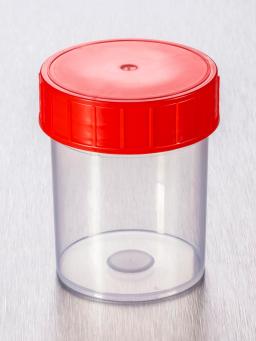 Corning® Gosselin™ Straight Container, 125 mL, PP, Red Screw Cap, Assembled, Sterile, 380/Case - Corning Life Sciences