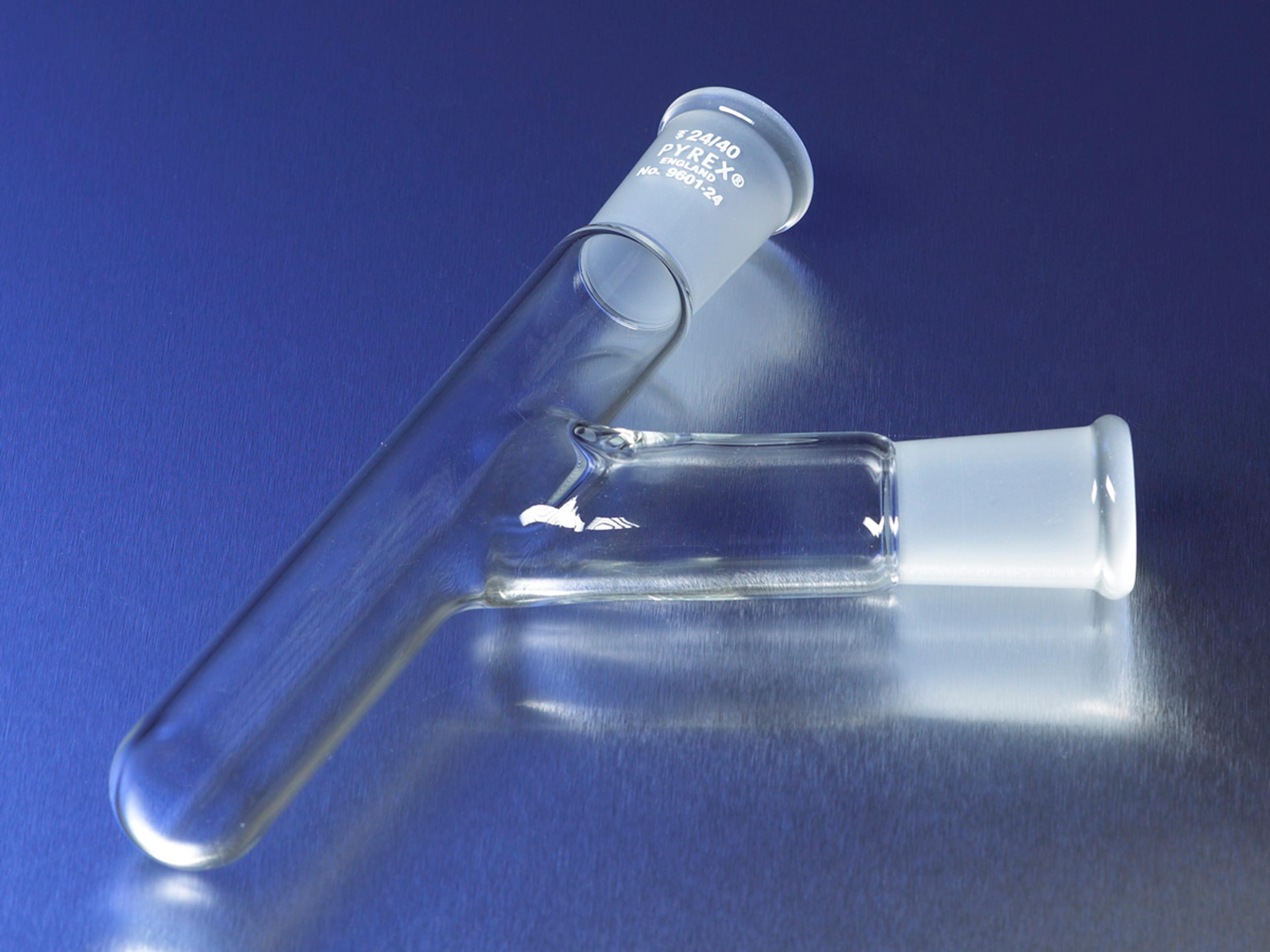 PYREX® Combination Reaction and Receiver Tube with Two 24/40 Standard Taper Outer Joints - Corning Life Sciences - General Lab