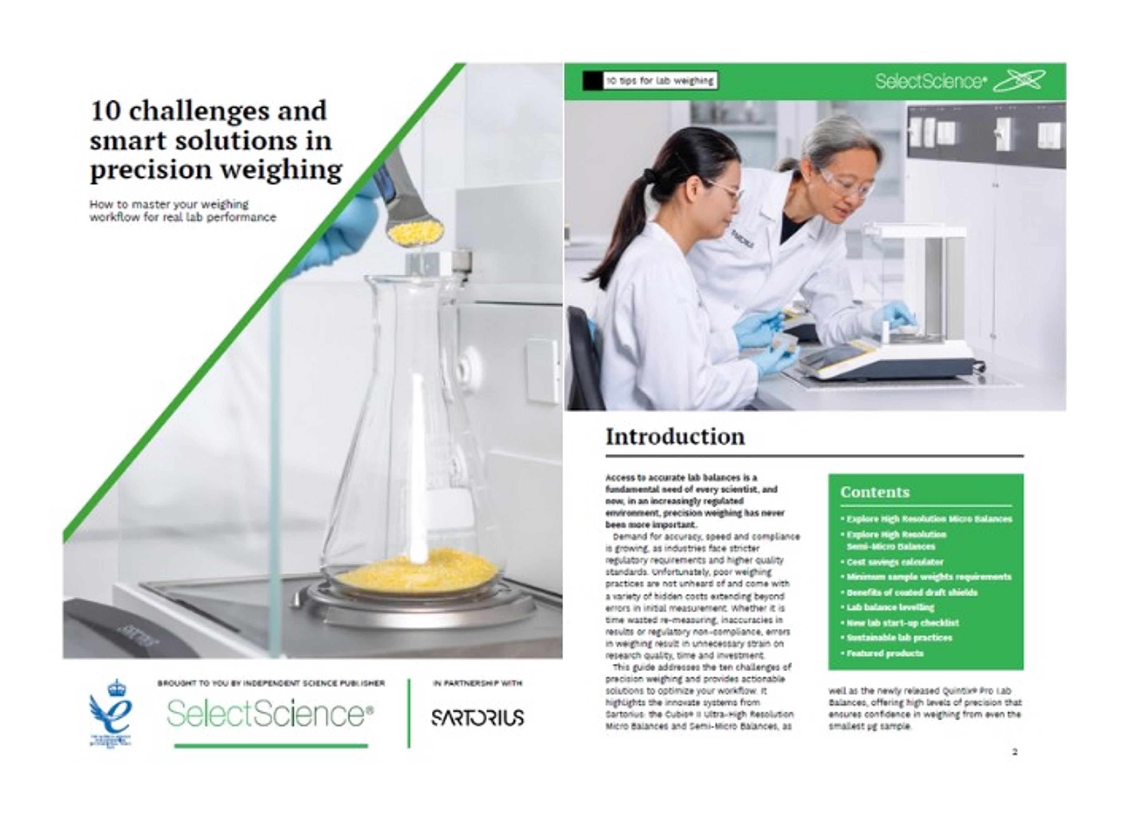 10 challenges and smart solutions in precision weighing