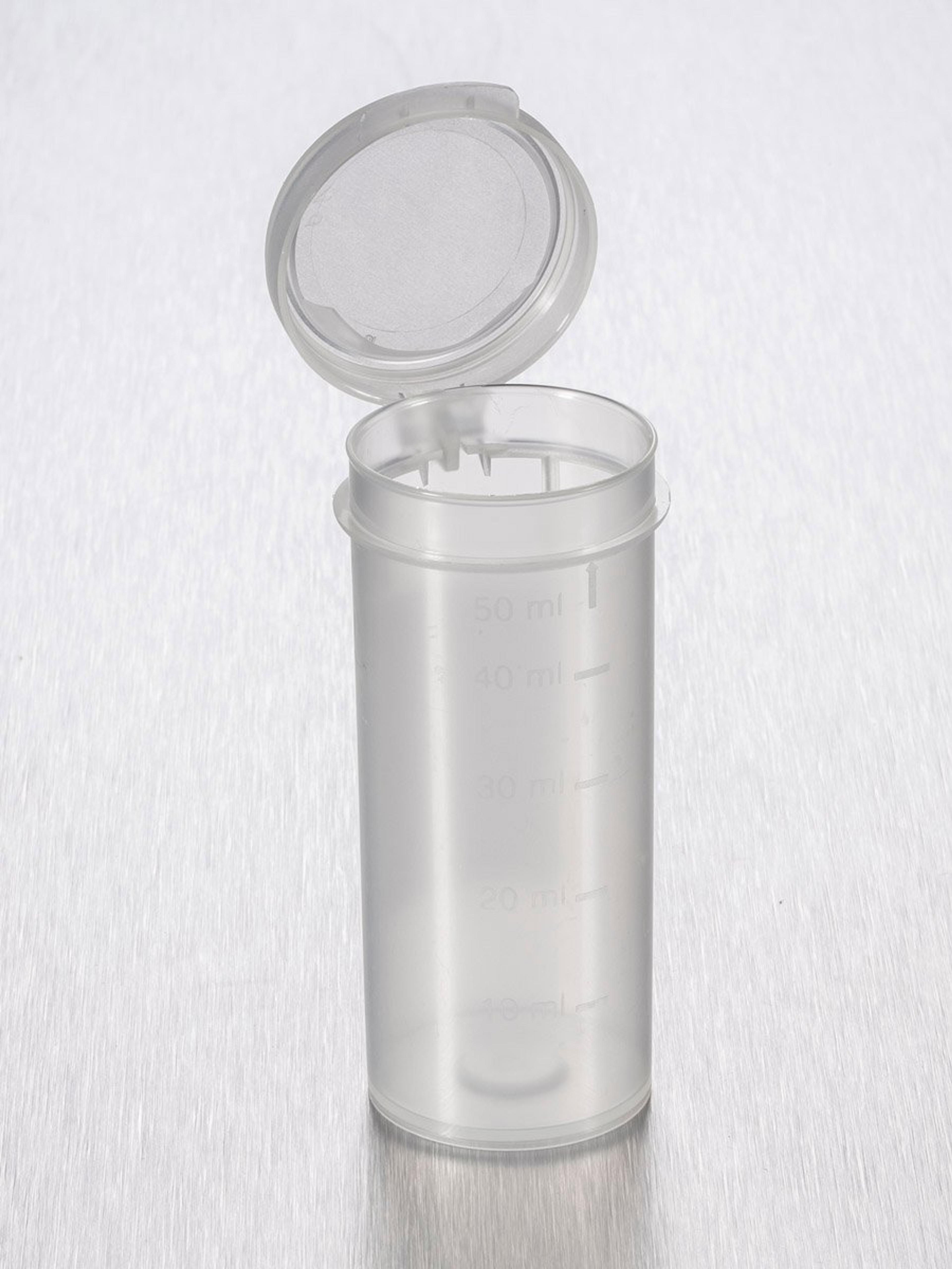 Corning® Gosselin™ Straight Container, 50 mL, PP, Graduated, Hinged cap, Sterile, 650/Case - Corning Life Sciences