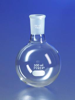 PYREX® 1L Short Neck Boiling Flask, Round Bottom, 29/42 Standard Taper Joint - Corning Life Sciences - Life Sciences