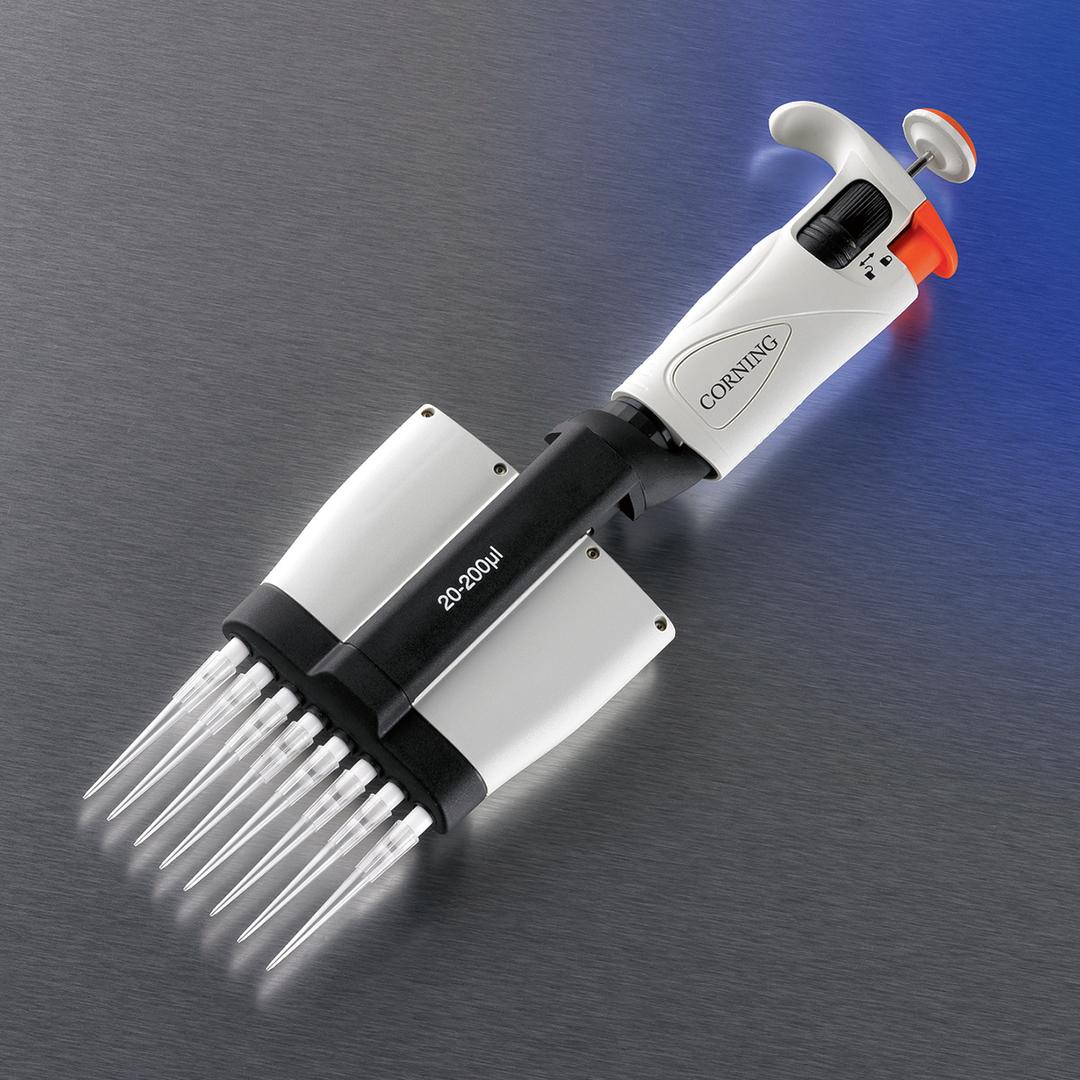 Corning® 0.5-10 µL Lambda™ Plus 12-Channel Pipettor - Corning Life Sciences