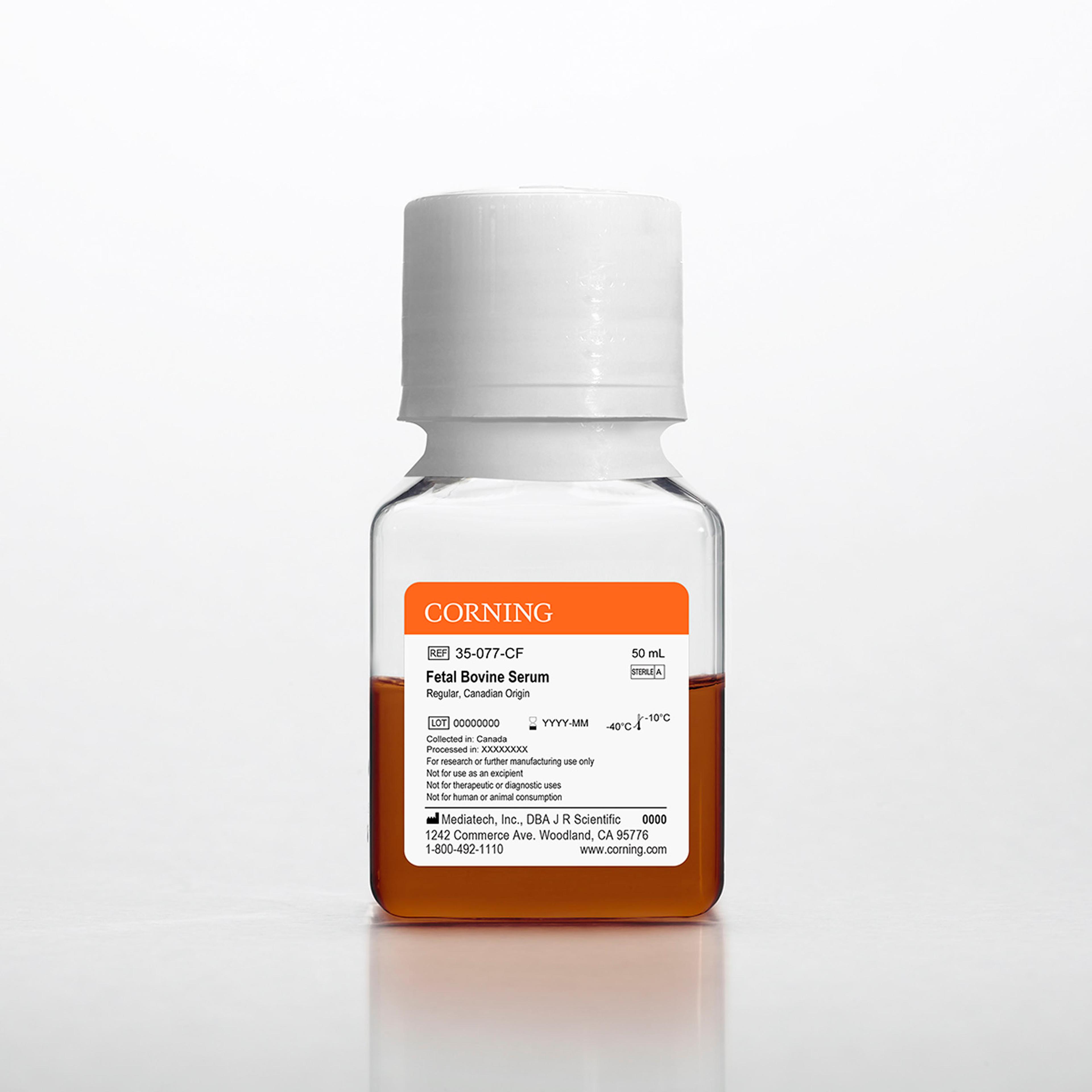Corning® Fetal Bovine Serum, 50 mL, Regular, Canadian Origin - Corning Life Sciences - Life Sciences