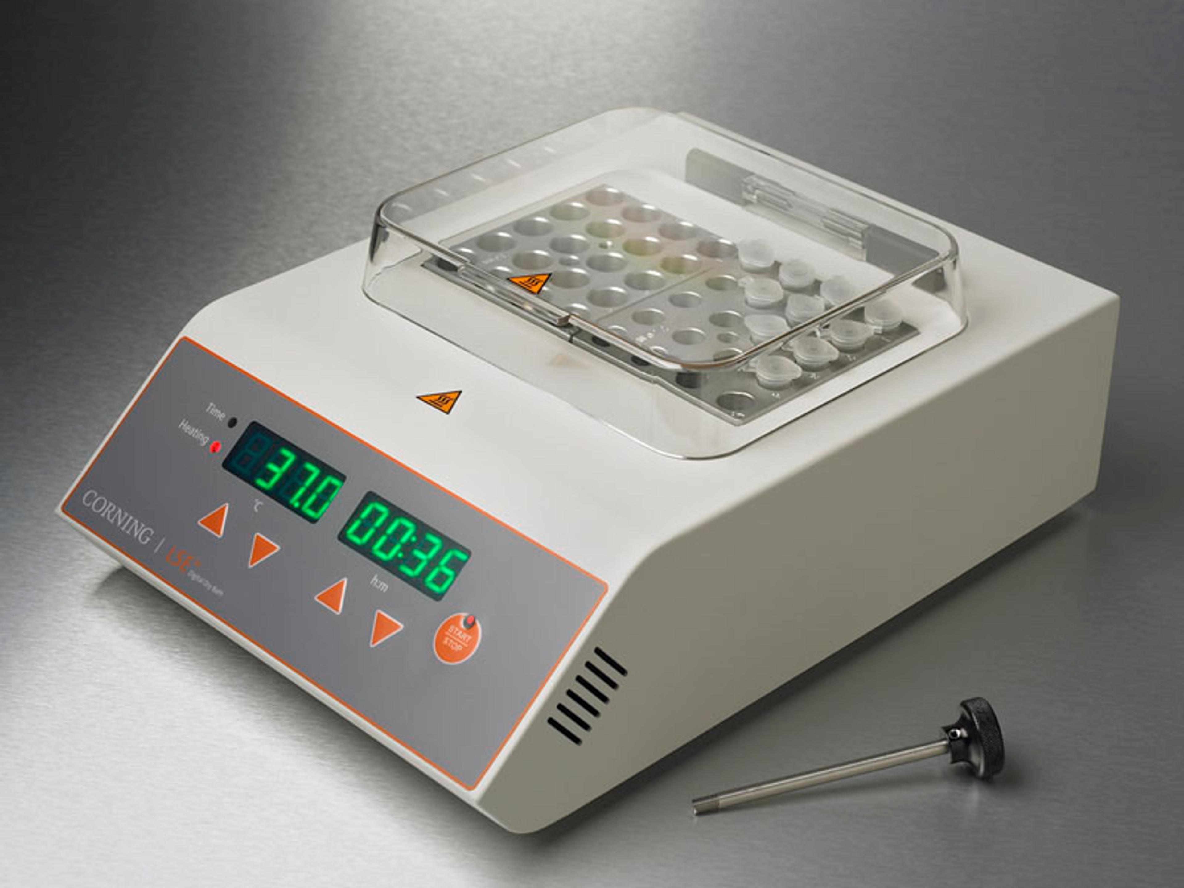 Corning® LSE™ Digital Dry Bath Heater, Dual Block, 230V, EU Plug - Corning Life Sciences