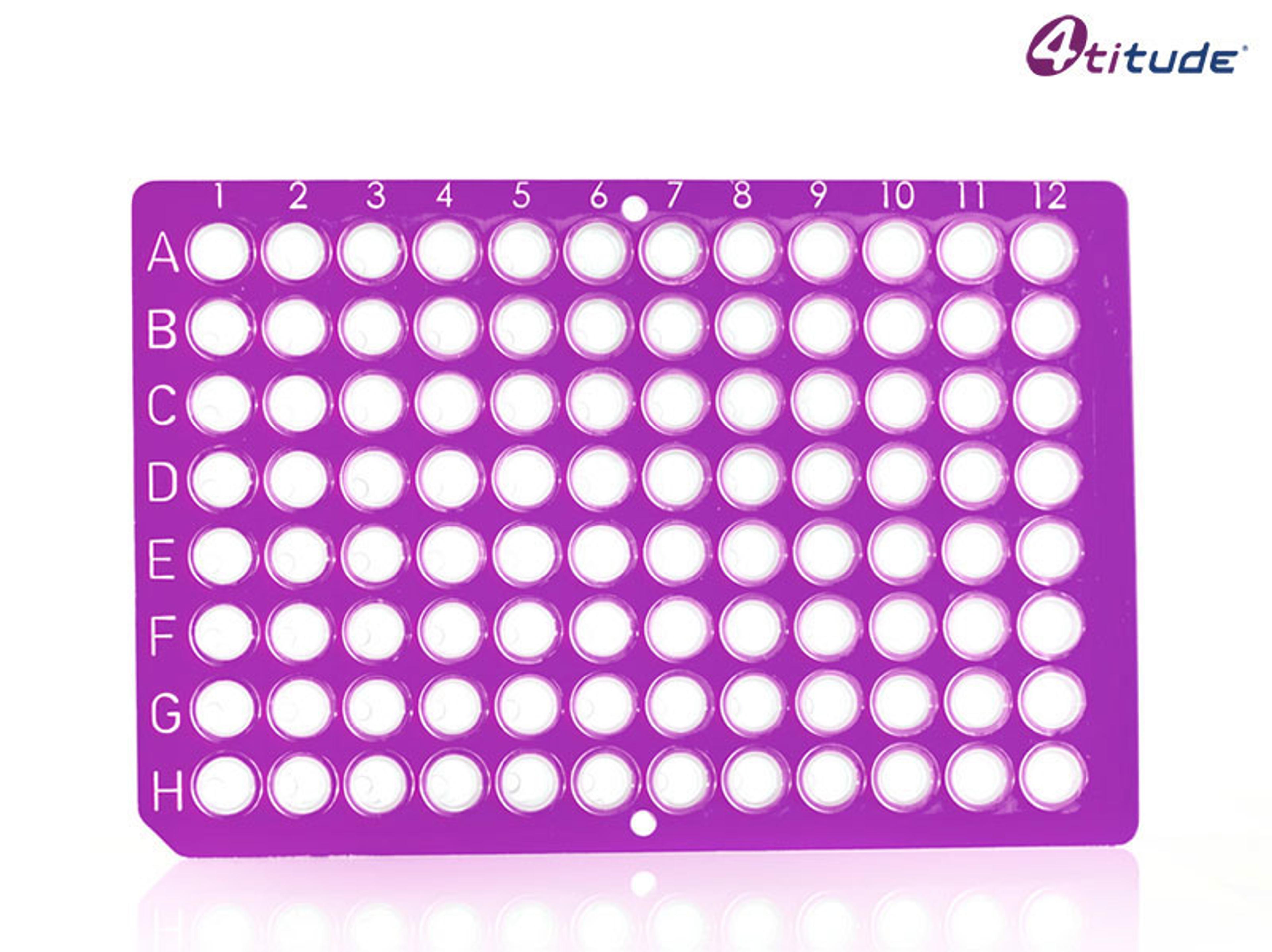 4titudeĀ® FrameStarĀ® 96 Well Non-Skirted PCR Plate (Purple, Clear Wells) - Brooks Life Sciences - Life Sciences