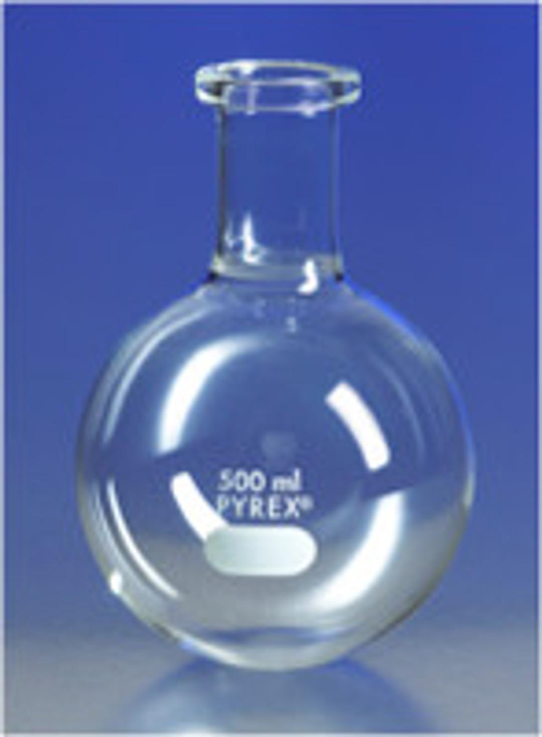 PYREX® 5L Short Ring Neck Boiling Flask, Round Bottom - Corning Life Sciences - General Lab