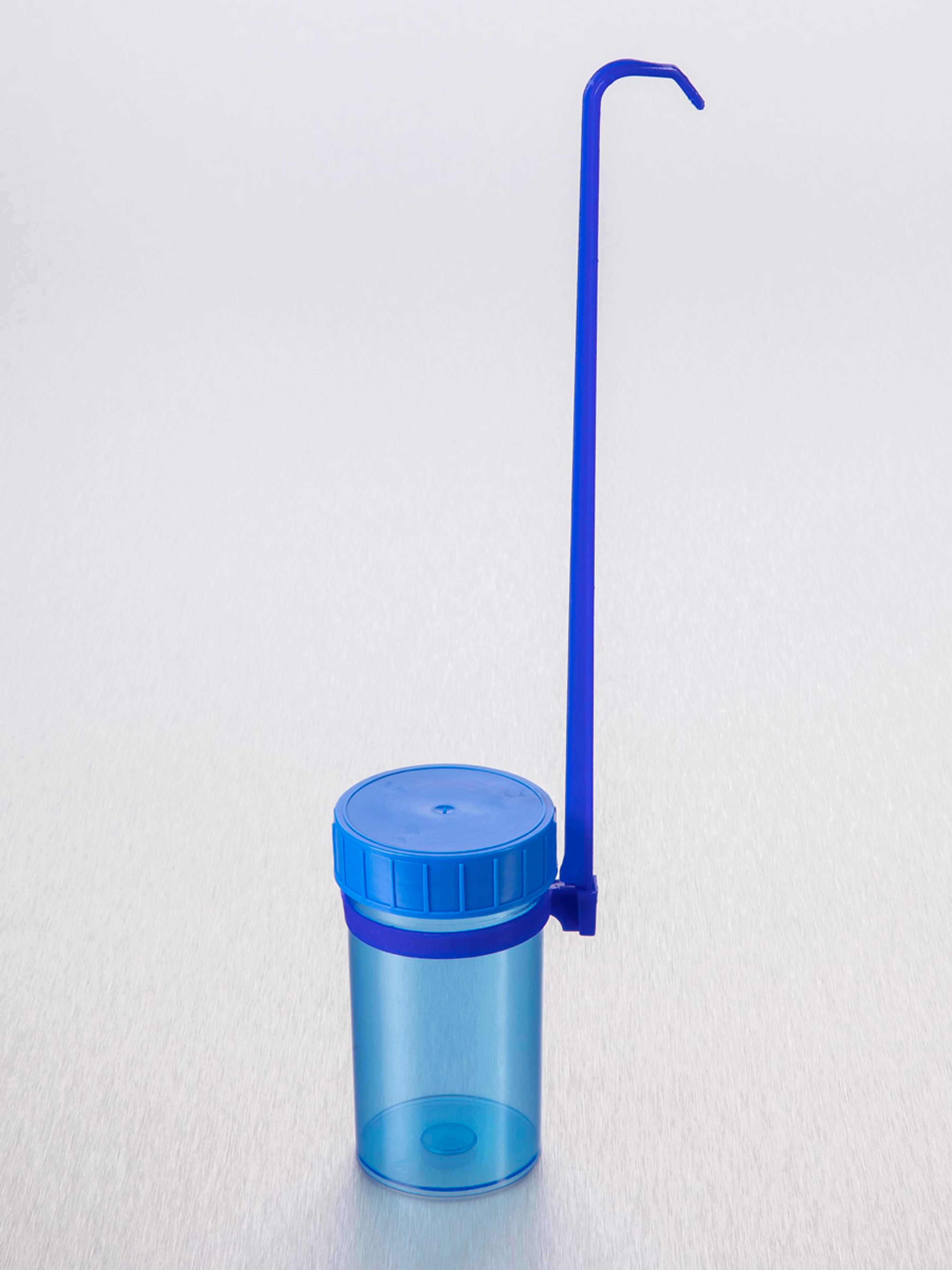 Corning® Gosselin™ Dipper, 180 mL, with Removable Handle, Blue PP with Blue Screw Cap, Sterile, 1/Bag, 100/Case - Corning Life Sciences